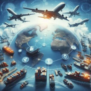 image of supply chain - supply chain management by air and sea