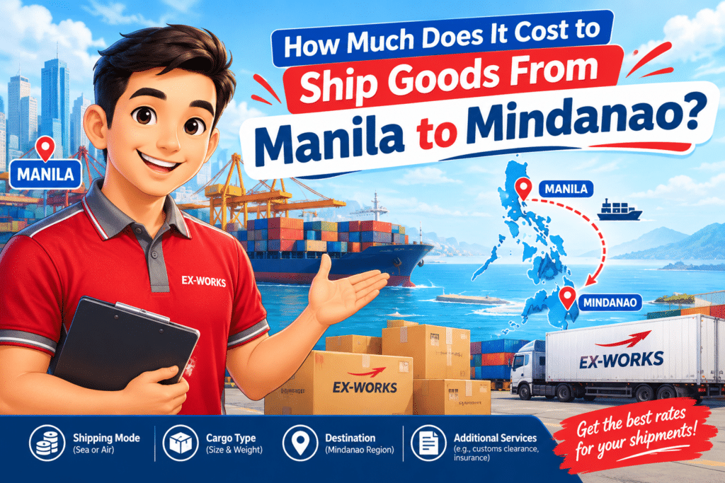Manila to Mindanao shipping rates by air sea and land